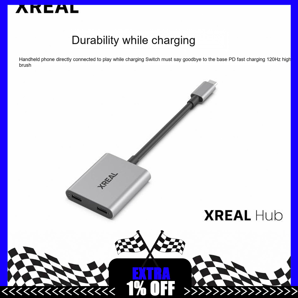 Gaming Console In Car - Adaptor USB-C XREAL Hub untuk Kacamata