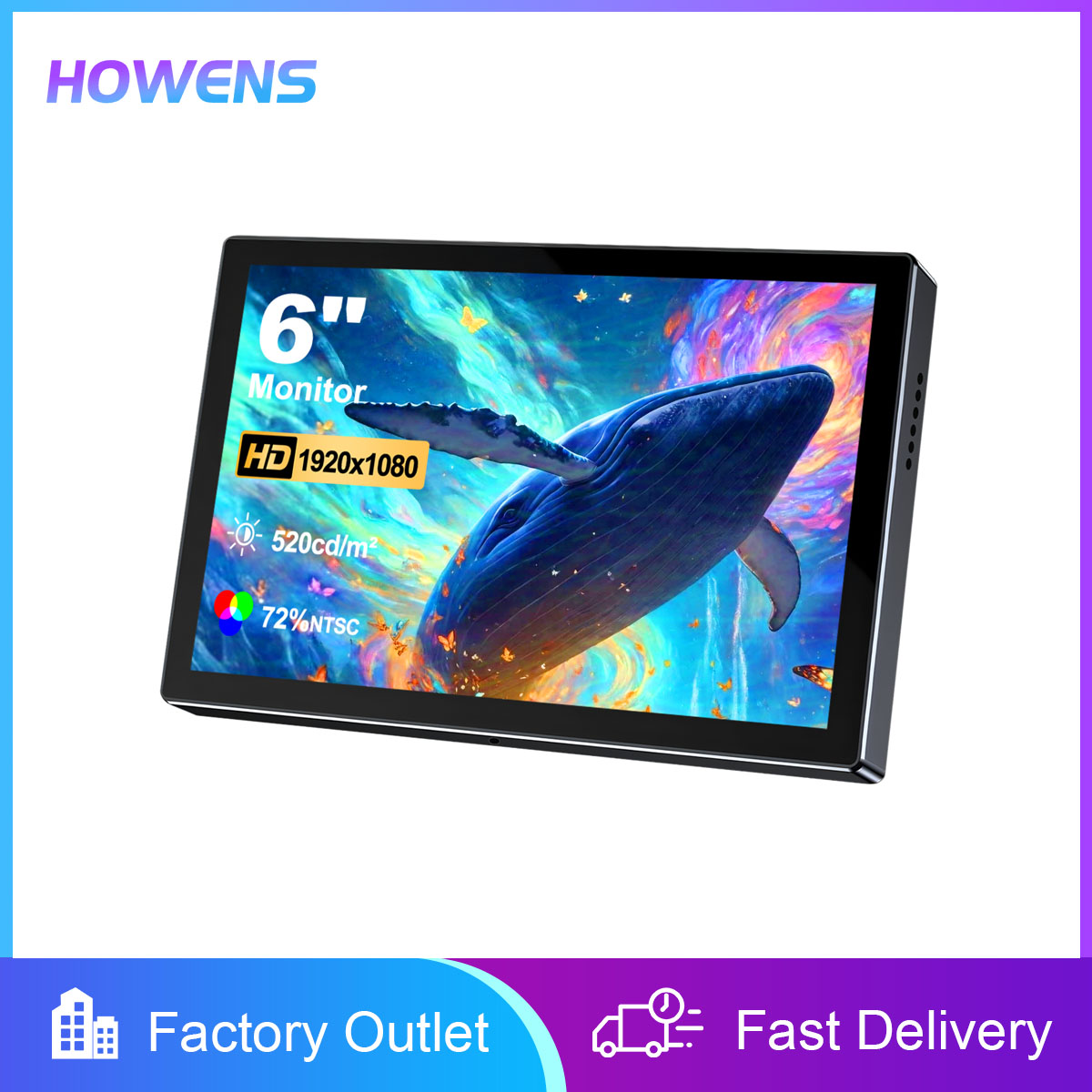 Gaming Console Portable Pc - Monitor Portabel 6 Inci HD 1080P