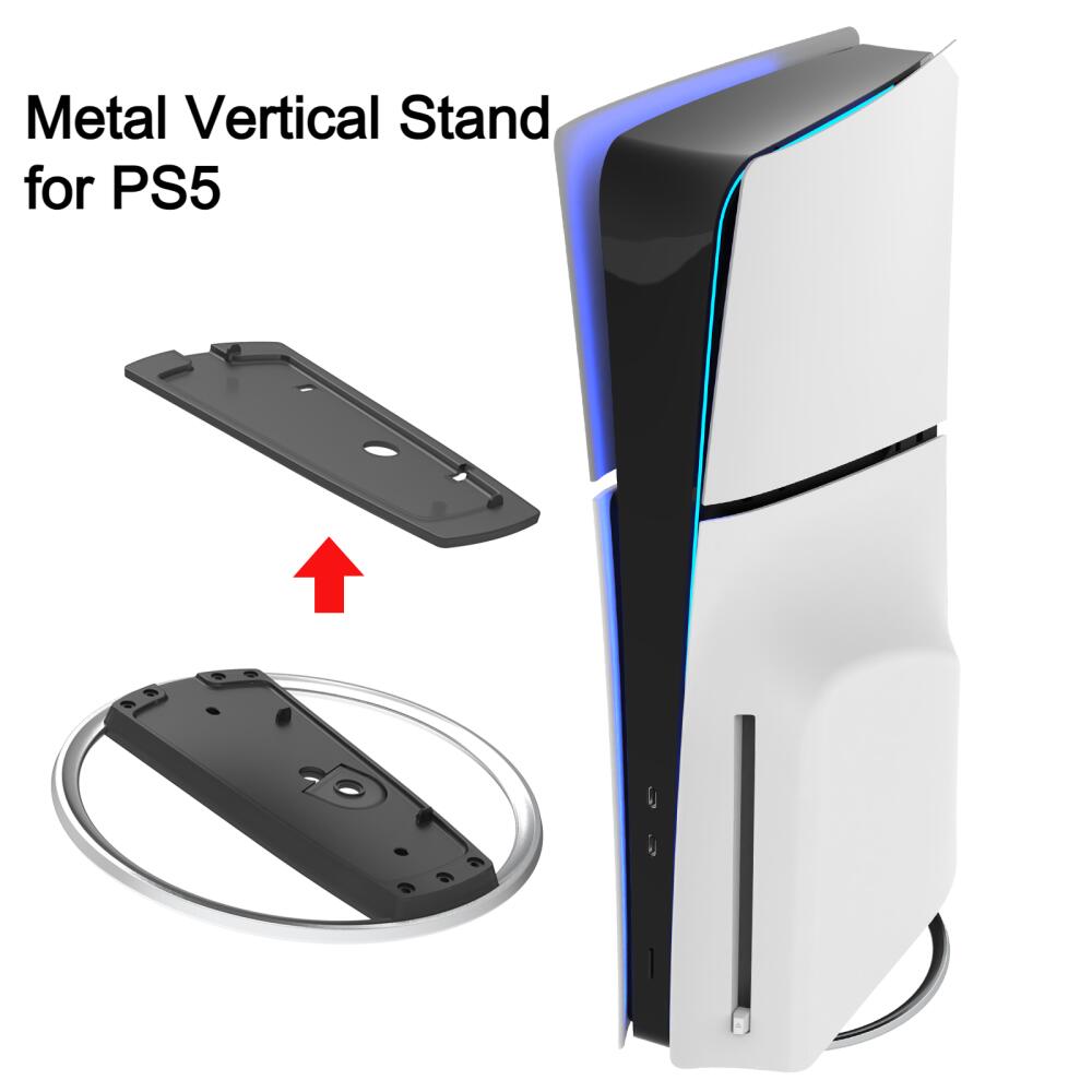 Gaming Console Stand - Penyangga Vertikal Logam untuk Konsol PS5