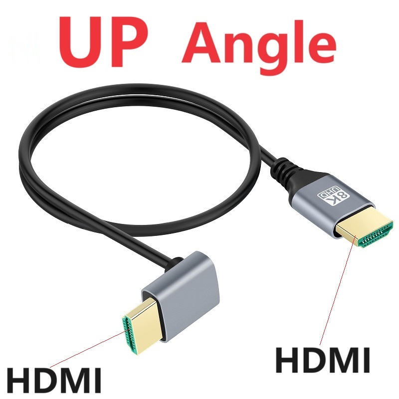 0.5 1M 90 Derajat Sudut Kiri/K - Hdmi Cable 2.1 ulasan dan harga