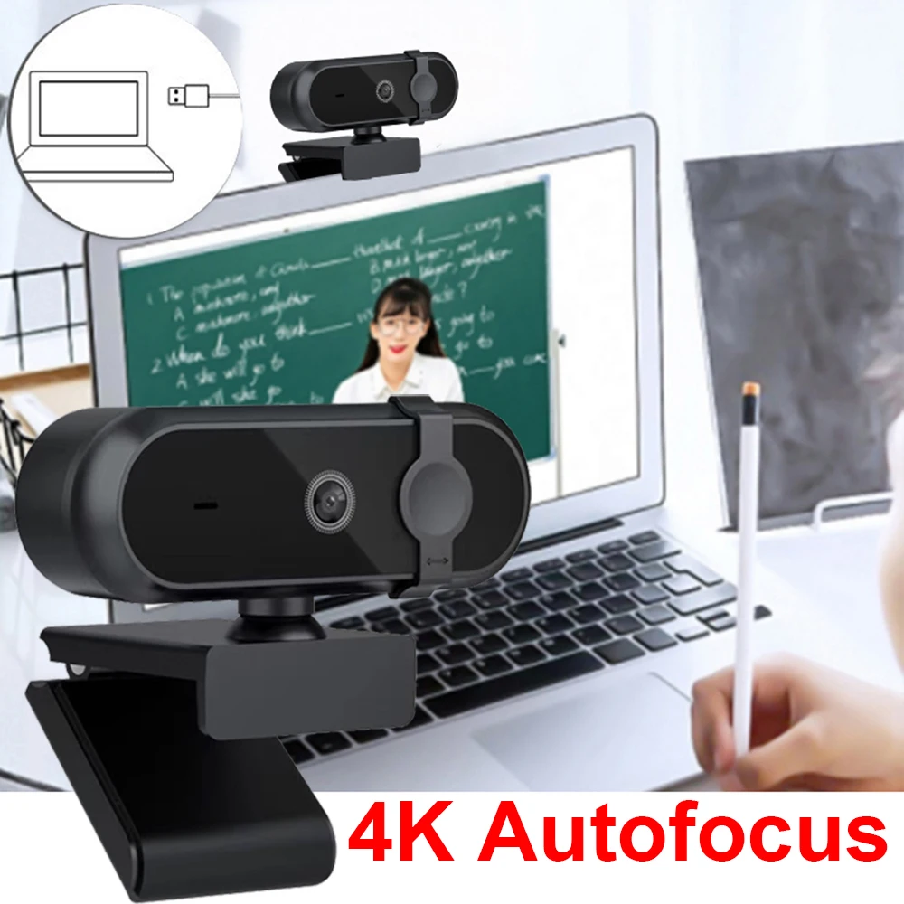 Webcam Autofokus 4K 2K 30fps M - Gaming Console Portable Pc ulasan dan harga