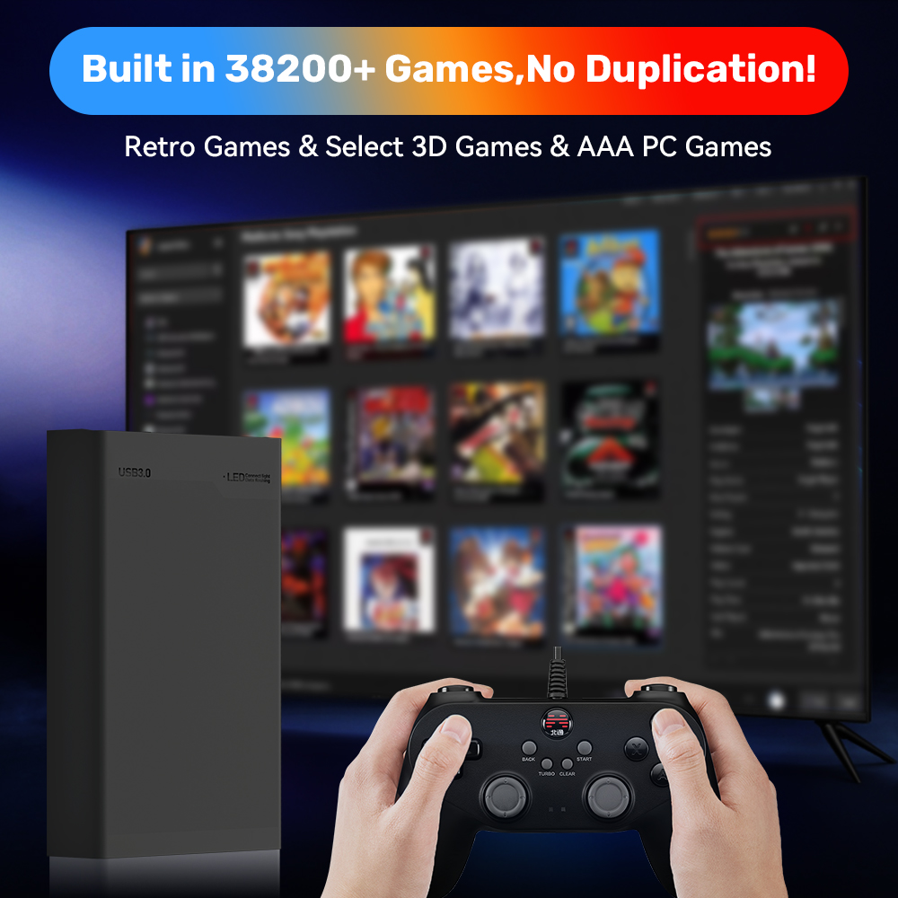 HDD Game 500GB Retrobat & Laun - Gaming Console Os ulasan dan harga