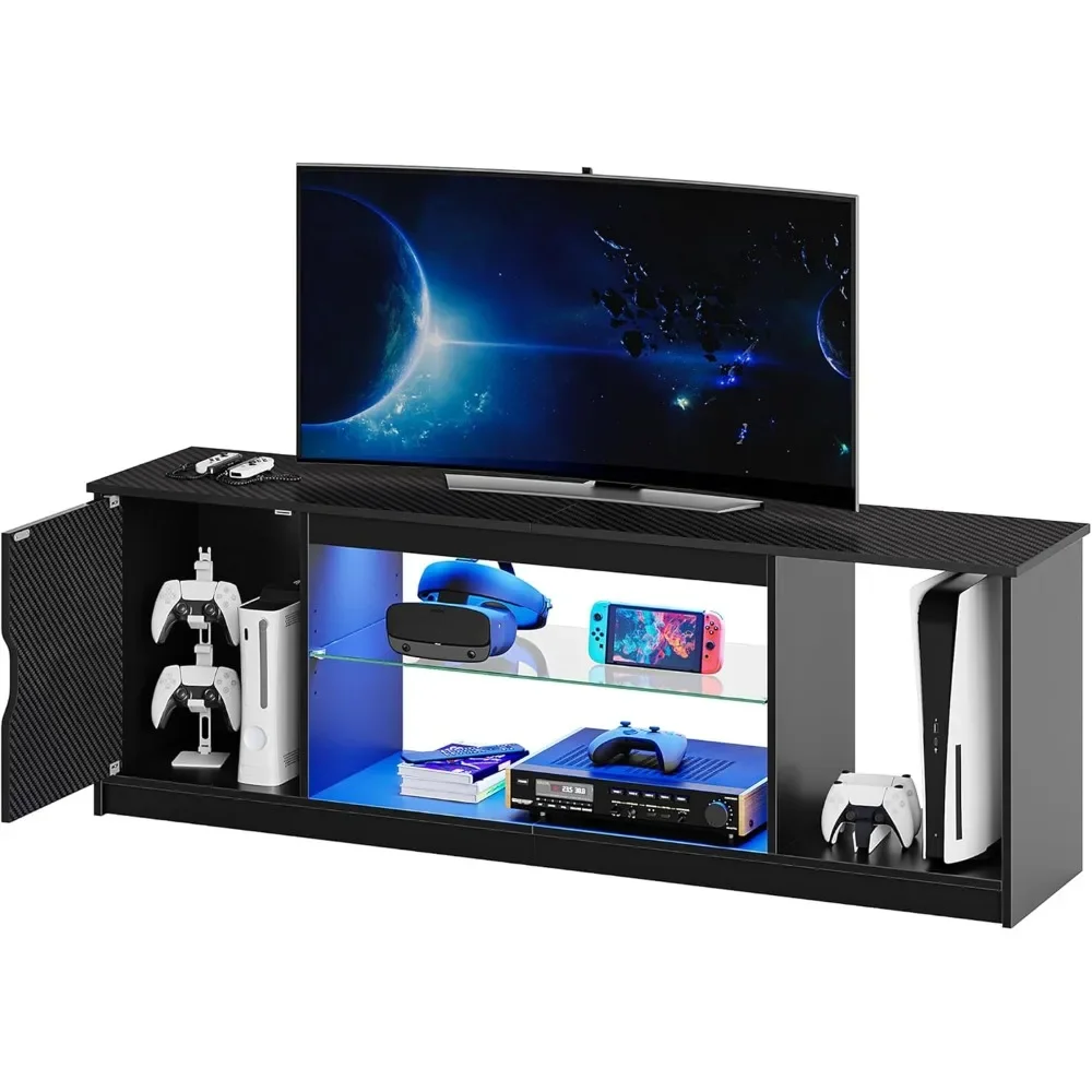 Bestier Led Entertainment Cent - Gaming Console Stand ulasan dan harga