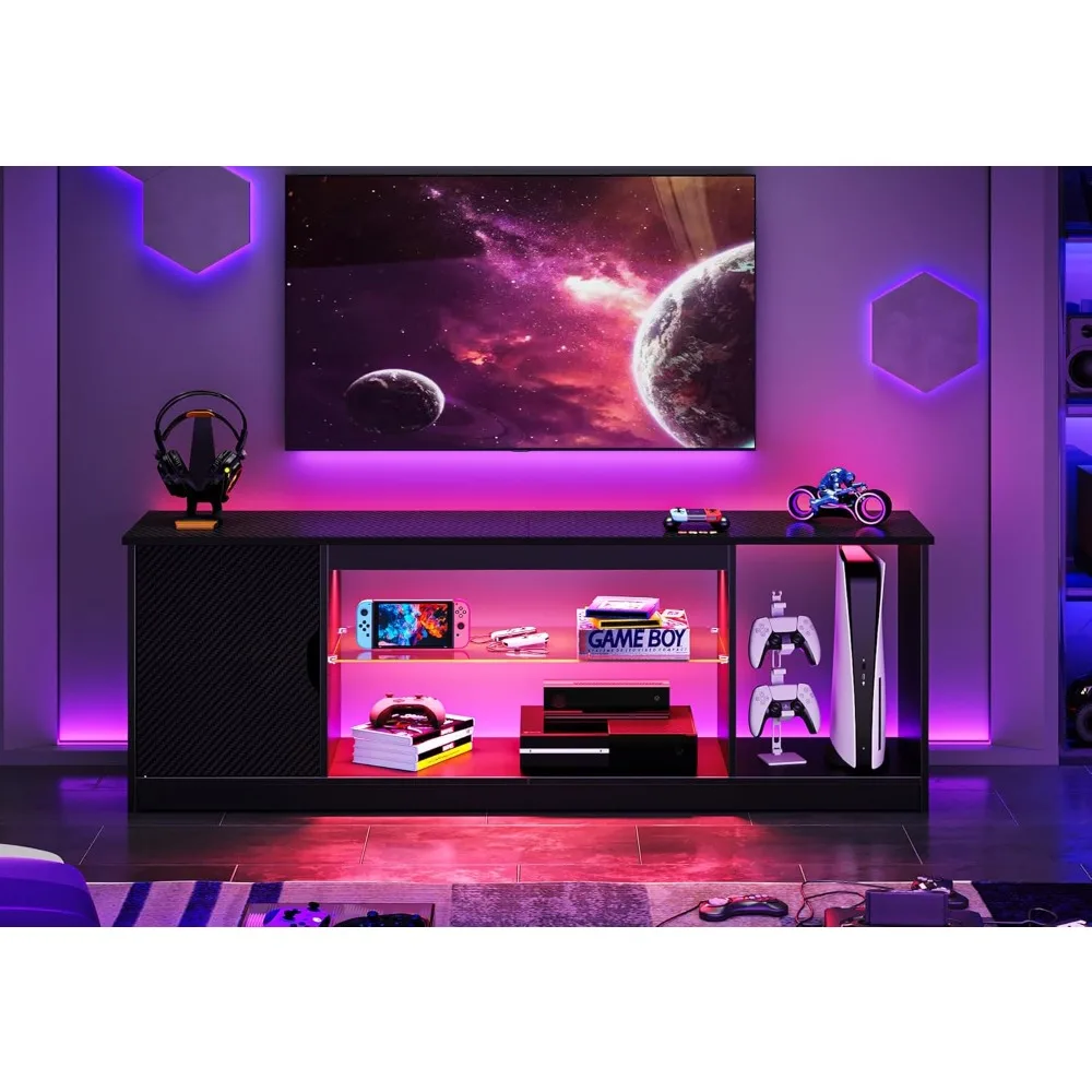 Bestier Led Entertainment Cent - Gaming Console Stand ulasan dan harga