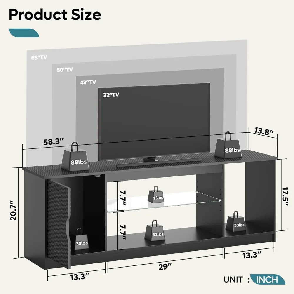 Bestier Led Entertainment Cent - Gaming Console Stand ulasan dan harga