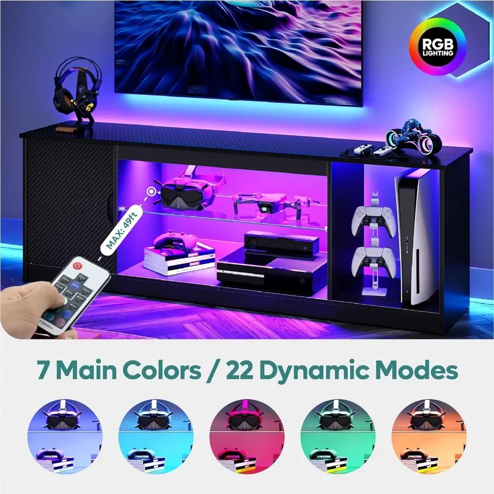 Bestier Led Entertainment Cent - Gaming Console Stand ulasan dan harga