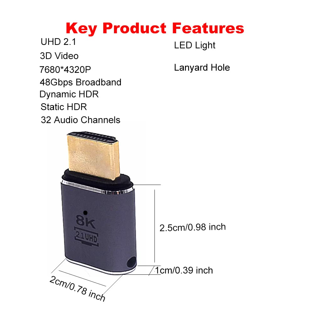 1 Buah 2 Buah HDMI Male Ke HDM - Hdmi Cable 2.1 ulasan dan harga