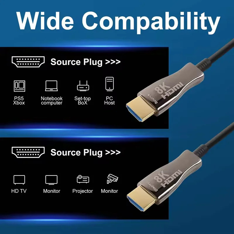 Kabel Serat Optik HDMI AOC 8K  - Hdmi Cable 2.1 ulasan dan harga