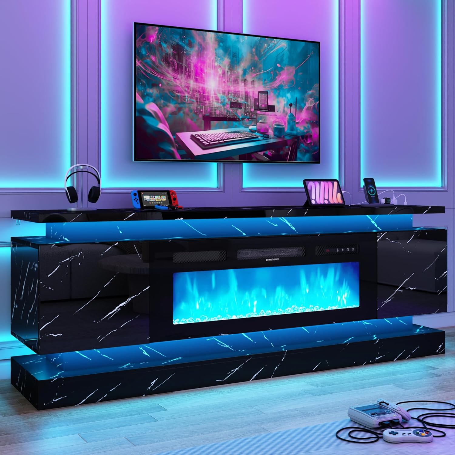 Rak TV LED 71IN dengan Stopkon - Gaming Console Stand ulasan dan harga