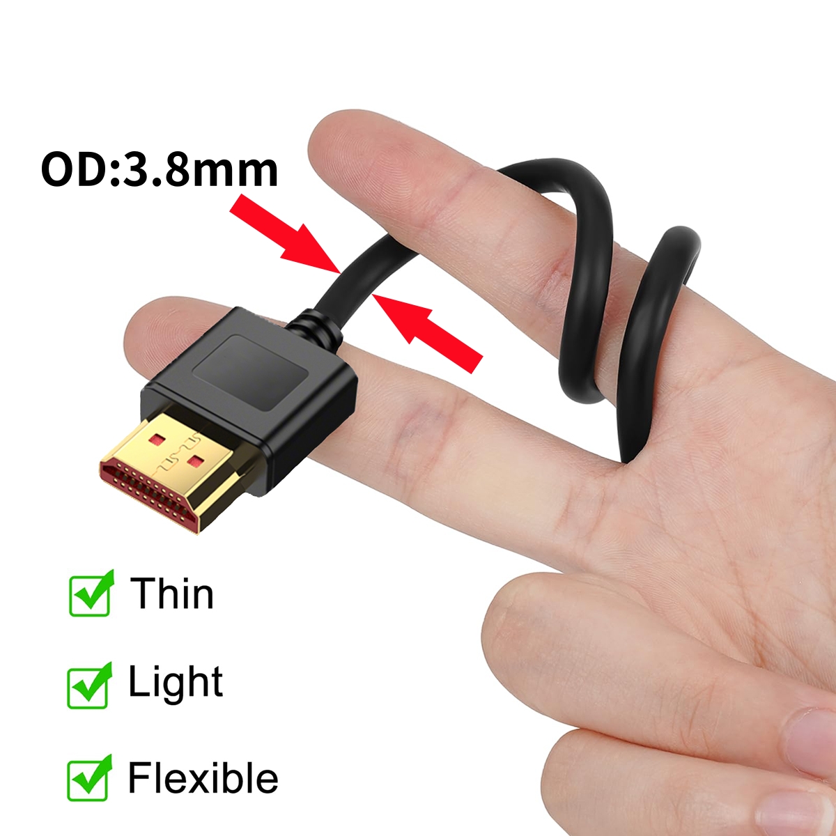 Kabel 2.1 Kompatibel dengan HD - Hdmi Cable 2.1 ulasan dan harga